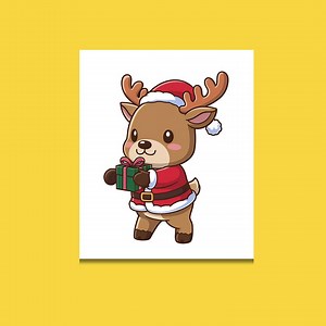 Cute Reindeer Coloring Page Easy and Simple Kawaii Reindeer Coloring Sheet for Kids and Adults Printable Christmas Coloring Activity - Etsy Australia