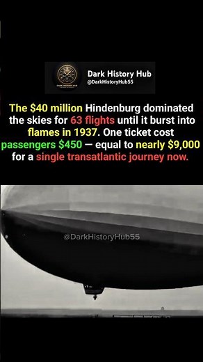 The $40M Airship That Exploded: Hindenburg Disaster #shorts