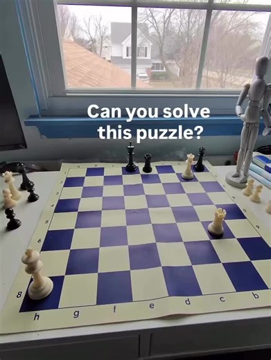 Can black force a draw at any point?#chess #chesspuzzle #pov