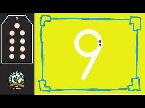 Escritura de números | Número -9-