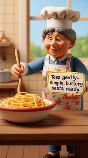 Butter Garlic Pasta | Animated Cooking Short | Bee Cooking #cooking #recipe #food