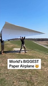 World's Biggest Paper Airplane Takes Flight!