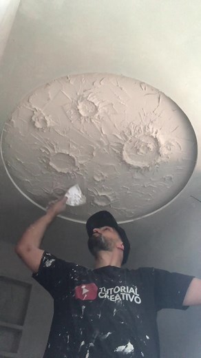 🌔 Luna decorativa con drywall 🫵 Transforma tu techo en una obra de arte #reels #drywall #luna #techo #decoración #pladur #construir #montar #trabajo #sencillo #hazlotumisma #hazlotumismo #precioso #shortshorts #moon #plaster
