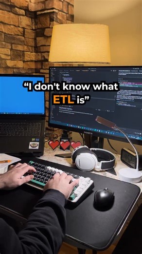 Emir Özen | Software Engineer on Instagram: "Comment “ETL” to get the links! 🔥 If you’re working with data but don’t truly understand ETL, you’re only seeing half the system. Dashboards, analytics, ML pipelines, and data platforms all depend on it — whether you realize it or not. ⚙️ ETL (Extract, Transform, Load) — Explained Clearly A clean breakdown of what ETL is, why it exists, and how raw data actually becomes usable. 📚 ETL with a Real Example Step-by-step explanation showing how data move