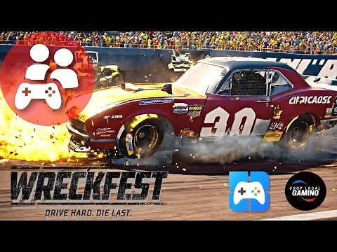 Wreckfest Splitscreen in 2023 - 3 Players Destruction Derby (Gameplay)