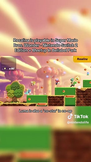 Rosalina Joins Super Mario Bros. Wonder on Switch 2
