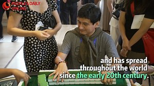 Hu le! Latin American journalists enjoy the Chinese classic game mahjong Four journalists from #LatinAmerica learnt to play #mahjong at a B&B in Pujiang county, southwest China's Sichuan Province, Sept. 23, 2024. Mahjong is a tile-based game that was developed in the 19th century in China and has spread throughout the world since the early 20th century. It is commonly played by four players. | WE ARE CHINA