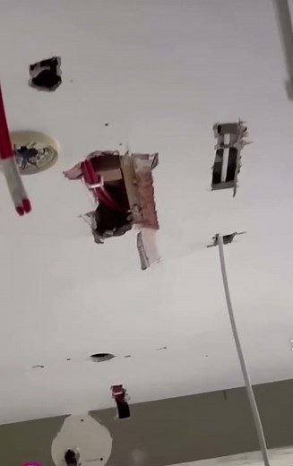 Why you should never do this in your ceiling 🛑 #electrician #fail
