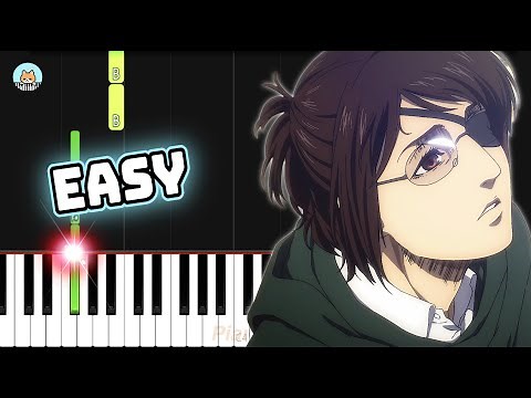 [full] Attack on Titan OST - "Bauklötze" - EASY Piano Tutorial & Sheet Music