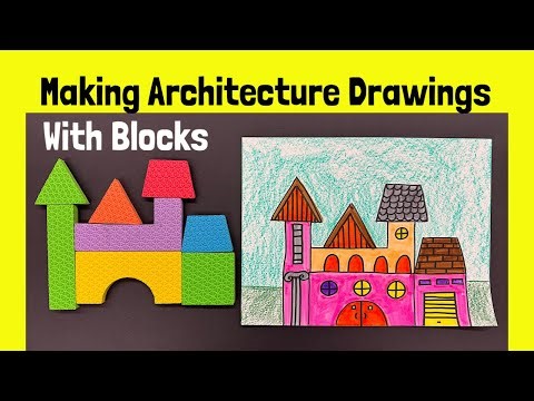 Making Architecture Drawings in Kindergarten With Blocks