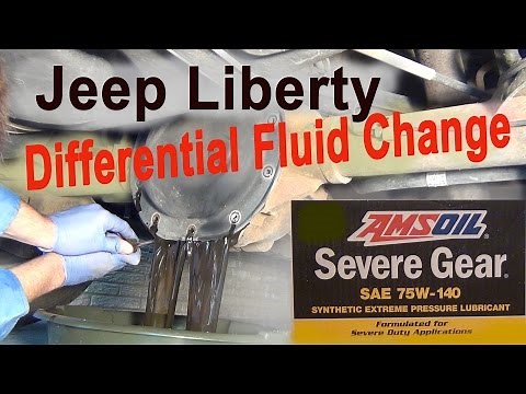 Jeep Liberty Differential Fluid Change AMSOIL Severe Gear 75W-140