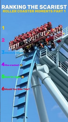 The Most Craziest Roller Coaster Moments 🎢😱 | Scariest Rides Ranked #rollercoaster #rankingvideo