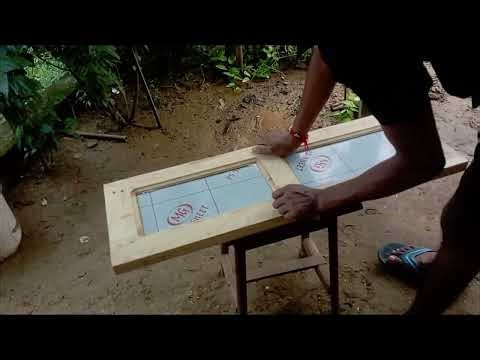 Wood windows painting with clean all reshe ll Shriram ll