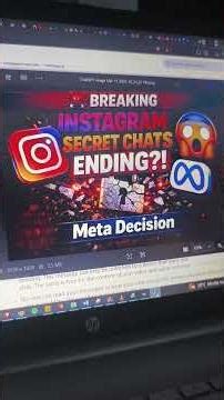 Instagram will remove encrypted chats in 2026. #ytshorts #shorts #shortvideo #youtubeshorts