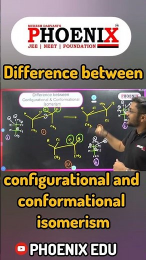 📏Difference between configurational and conformational isomerism🗒#neet #viral #shorts #chemistry