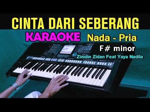 CINTA DARI SEBERANG - KARAOKE Nada Pria || Zinidin Zidan Feat Yaya Nadila