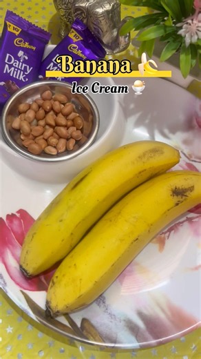 Banana Ice Cream 🍨 Recipe #bananaicecream #bananarecipe #tastyfood