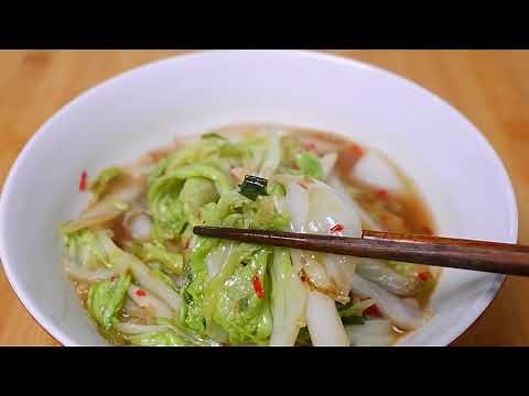 This is how to cook napa cabbage refreshing and delicious, rich in taste and nutrition