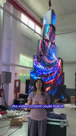 6 layers transform rotate led tower #leddisplay #Rotateled #creativeads