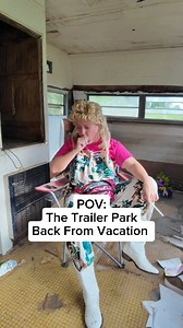 934K views · 36K reactions | Trailer Parks still standin'..bills still due.. fridge still empty.路‍♀️ #trailerpark #funny #drama #pov #backfromvacation #comedy | Amanda Meadows | Facebook