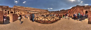 Inside the Colosseum - Rome ! 360 Panorama | 360Cities