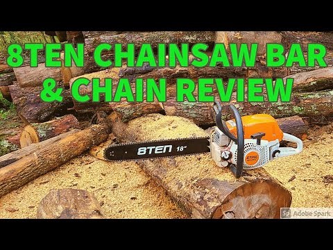 8TEN Chainsaw Bar & Chain on my Stihl MS291 Amazon review.