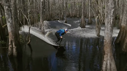 WATCH: Wakeboarding Through The Florida Everglades