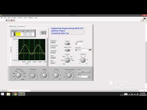 Labview Oscilloscope Project