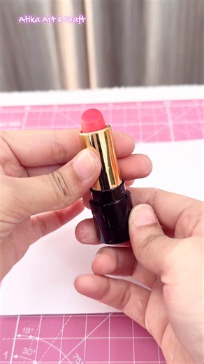 DIY Cute Pattern Paper at Home 💕🌈🌼 | Lipstick & Sketch Pen Art #shorts #diy #handmade