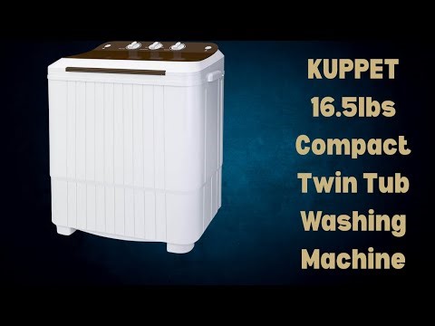 Best Portable Washing Machine 2026 | Twin Tub, Powerful Motor, Easy Drain – KUPPET