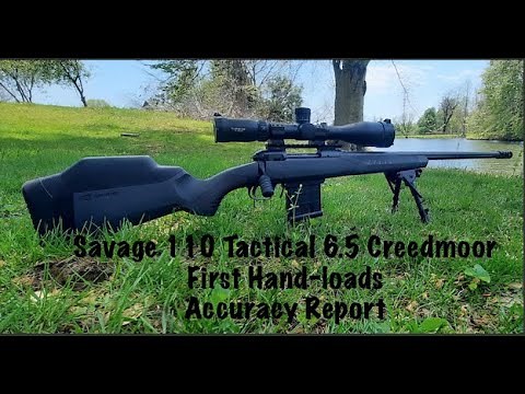 Savage 110 Tactical 6.5 Creedmoor, Accuracy, Initial Hand-loads
