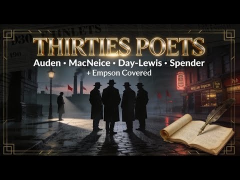 The Routledge History of Literature in English Important Pointers Part- 61 Thirties Poets & Empson