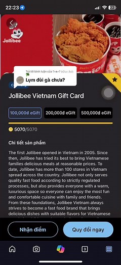 Cách đổi voucher Jollibee và kiếm điểm Microsoft Rewards