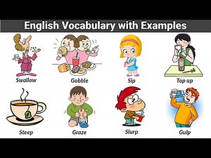 Eating and Drinking Vocabulary in English | Food & Beverage Words for Daily Use