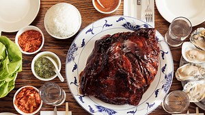 This Roasted Pork Shoulder Is the Easiest, Most Impressive Dinner Party Dish Ever