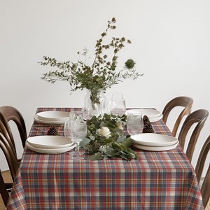 Red Blue Plaid Tablecloth, Classic Tartan Check Table Linen, Cozy Farmhouse Dining Table Cover - Etsy Australia
