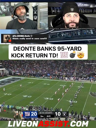 Deonte Banks' Incredible 95-Yard Kick Return Touchdown