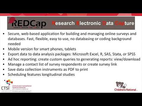 REDCap 101 Part 1. Introduction, Objectives, and Background
