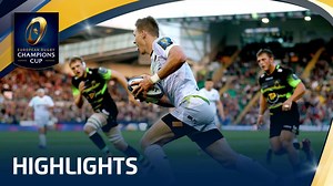 HIGHLIGHTS: Watch Saracens' impressive start to the defence on their title as they scored eight tries away from home at Franklin's Gardens | European Rugby Champions Cup
