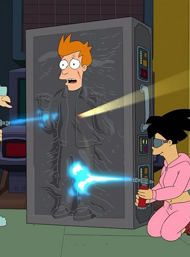 Fry getting frozen isn’t a plot twist — it’s a fea #futurama #funny #cartoon #animation