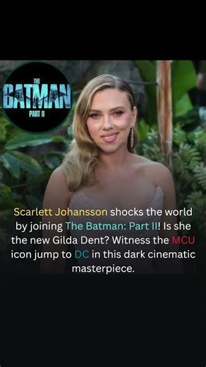Scarlett Johansson in The Batman 2? 🦇 What do you think of this casting? 👇