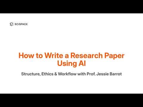 How to Write a Research Paper Using AI | Structure, Ethics & Workflow with Prof. Jessie Barrot