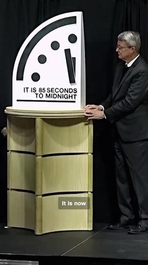 The Bulletin of the Atomic Scientists moved the 2026 "Doomsday Clock" closer to midnight. The clock was created in the nuclear age as a symbolic representation of how close humanity is to destroying the world. | WTOC-TV