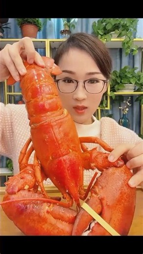 Spicy Giant Lobster Mukbang 🔥 Seafood ASMR Eating Sounds #lobster #mukbang