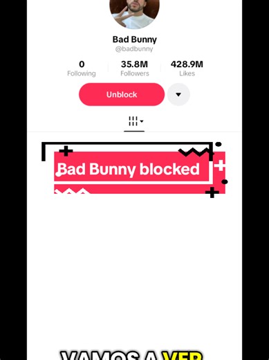 Check if You Have Blocked Bad Bunny on TikTok