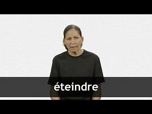How to pronounce ÉTEINDRE in French