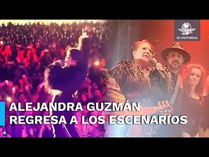 Alejandra Guzmán protagoniza emotivo momento en su regreso a los escenarios