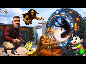 Franklin & Chitti Helping Time Travel Ghost 😱 Los Santos GTA 5 Telugu