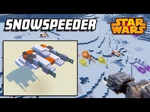 Build this STAR WARS Snowspeeder in less than 5 MINUTES! [Minecraft Tutorial]