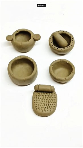 diy clay kitchen set, #miniature #clay #creativeclayideas #art #kitchenset #clayart #diy #chinaclay